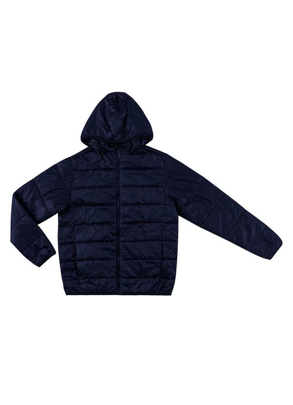 Jaqueta com Capuz Masculina Azul