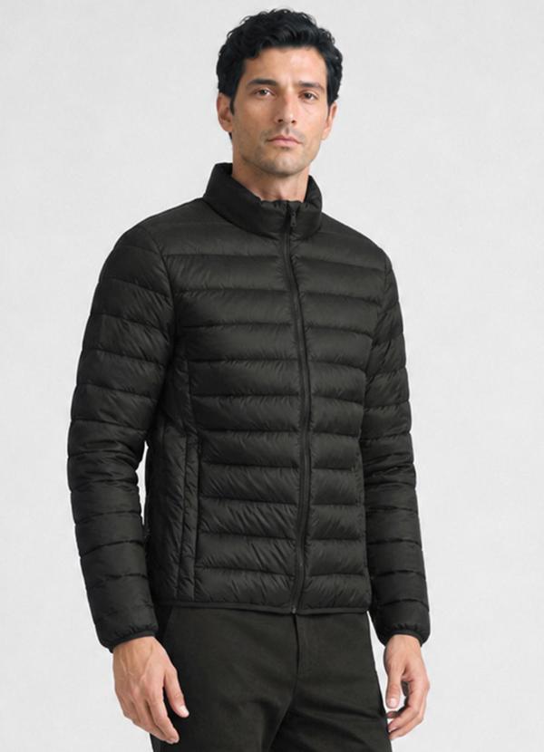 Jaqueta Masculina Puffer em Poliamida Verde