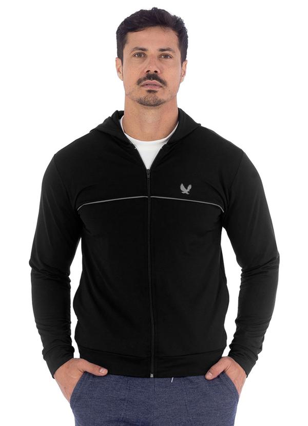 Vista 2 Jaqueta Masculina Suplex Estampado Preto Decoy Decoy