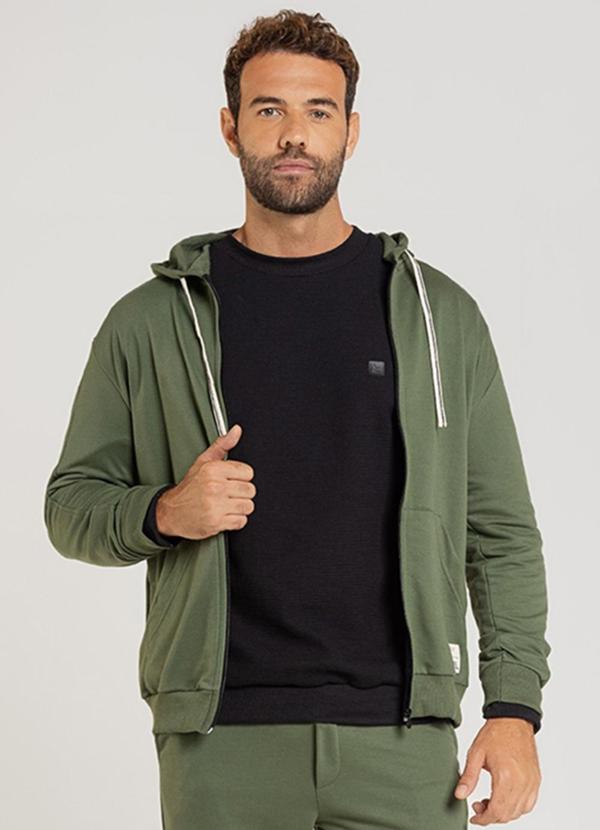 Jaqueta Moletom Masculina Verde