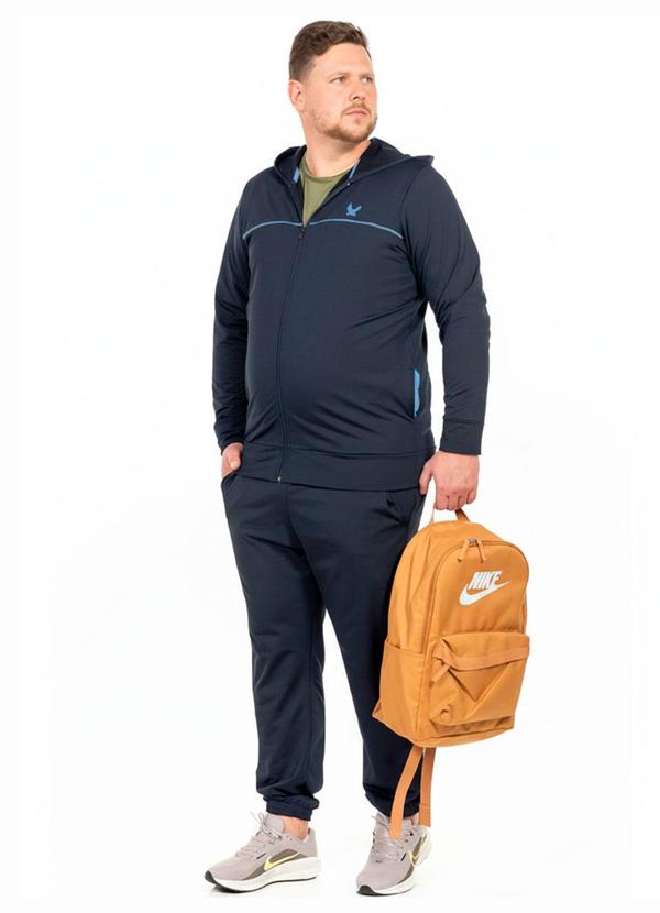 Jaqueta Plus Size Masculina Azul