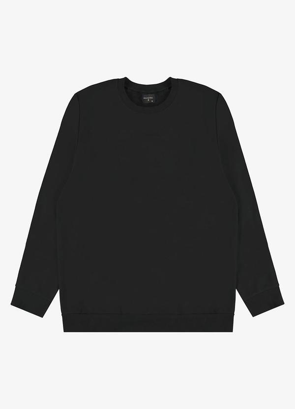 Moletom Masculino Moletom Felpado Básico Preto