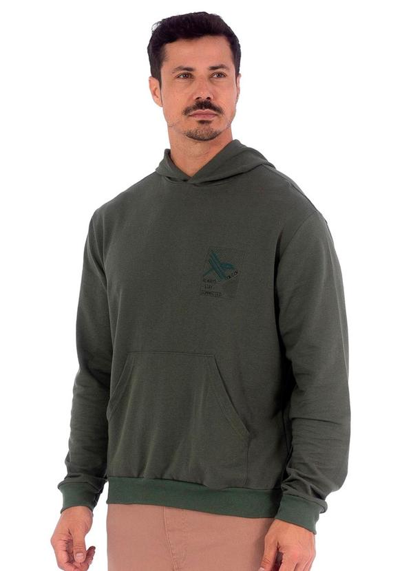 Vista 2 Blusão Masculina Moletom Estampado Verde Decoy Decoy