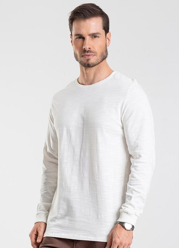 Camiseta Manga Longa Bege