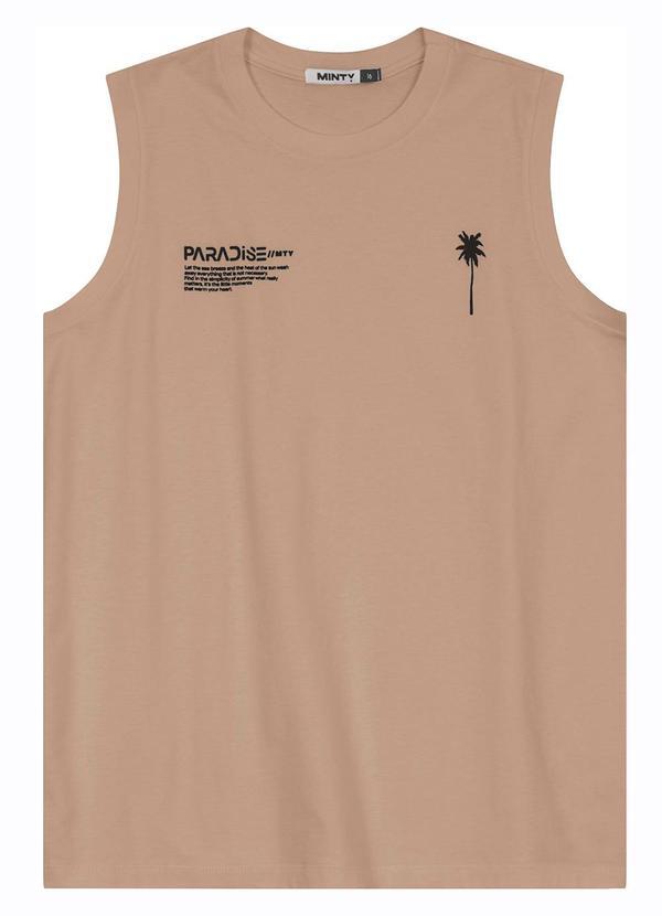 Vista 2 Machão Juvenil Masculino em Meia Malha Marrom MINTY MINTY