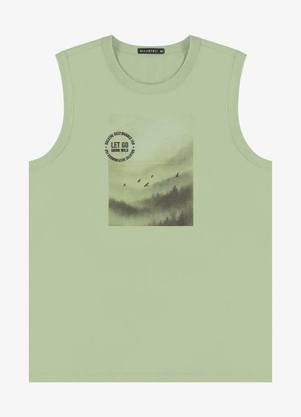 Machão Masculino Meia Malha Verde