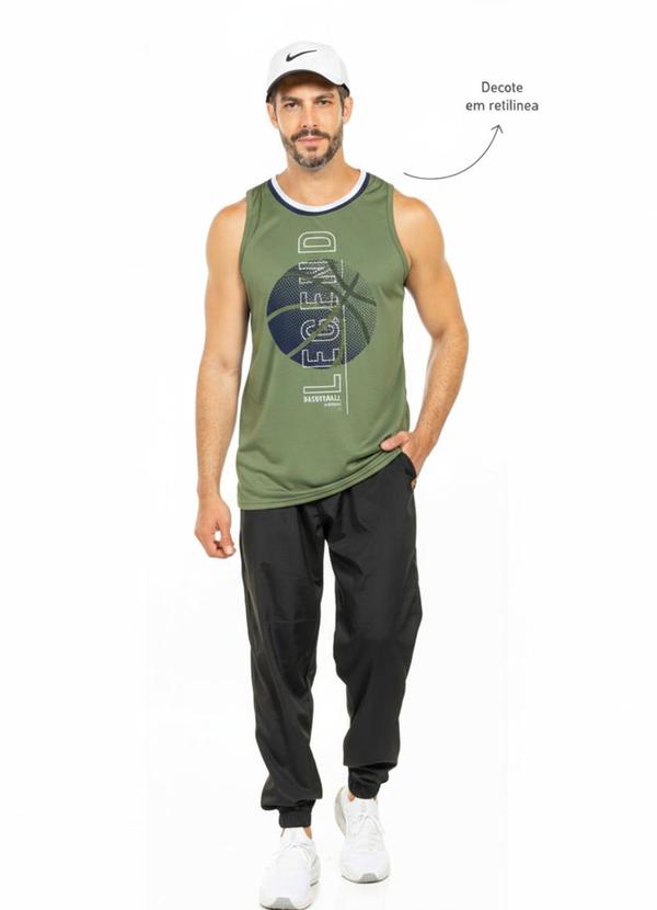 Regata com Estampa Basketball Verde