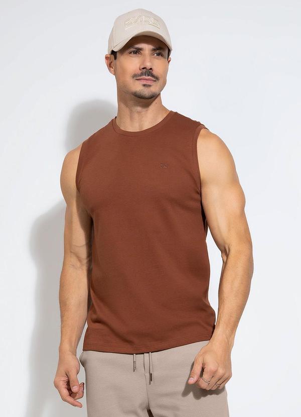 Vista 2 Regata em Algodão Marrom