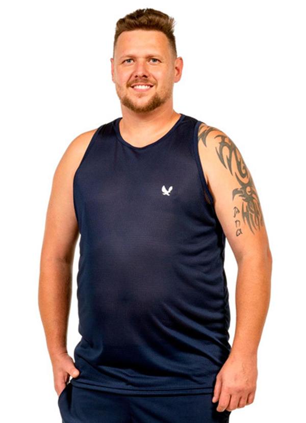 Vista 2 Regata Fitness com Estampa Masculina Azul Decoy Decoy
