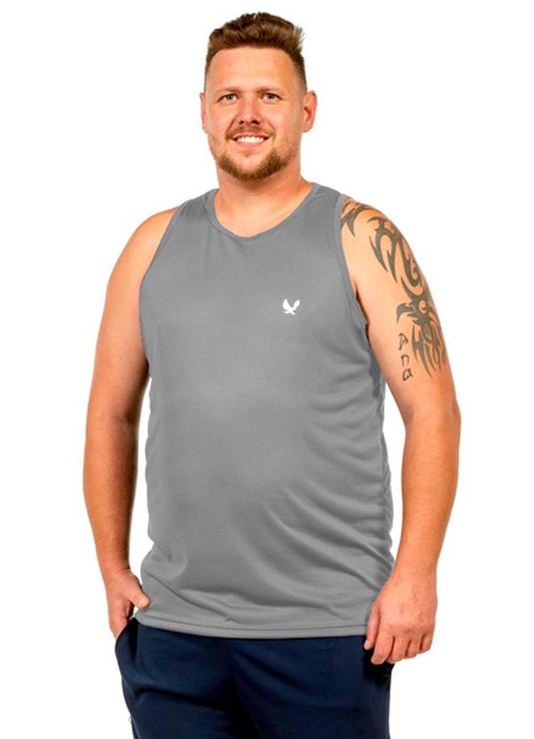 Vista 2 Regata Fitness com Estampa Masculina Cinza Decoy Decoy