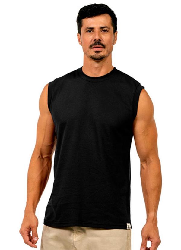 Regata Machão Casual Masculina Preto