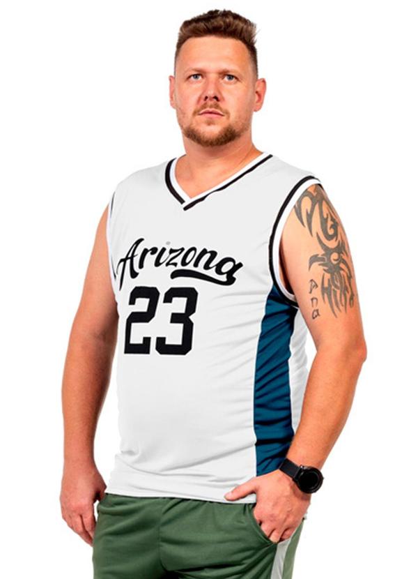Vista 2 Regata Machão Fitness Masculina Branco Decoy Decoy