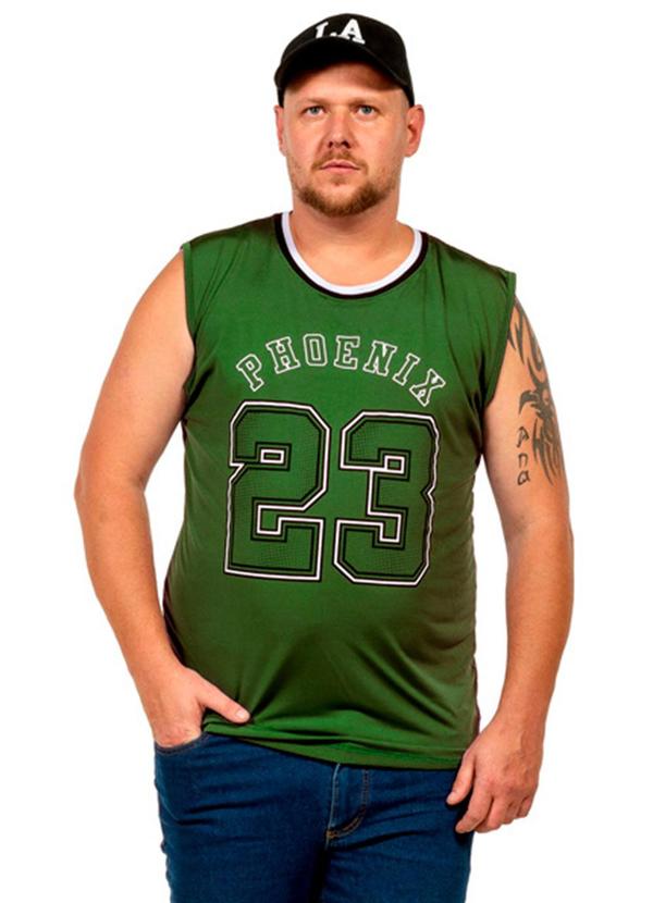 Vista 2 Regata Machão Fitness Masculina Verde Decoy Decoy