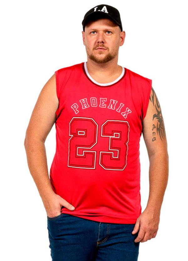 Regata Machão Fitness Masculina Vermelho