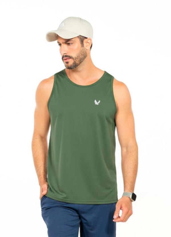 Regata Masculina com Estampa Verde