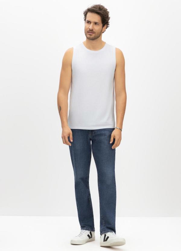 Regata Masculina em Malha Branco