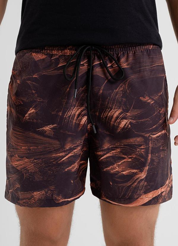 Shorts Masculino Microfibra Marrom
