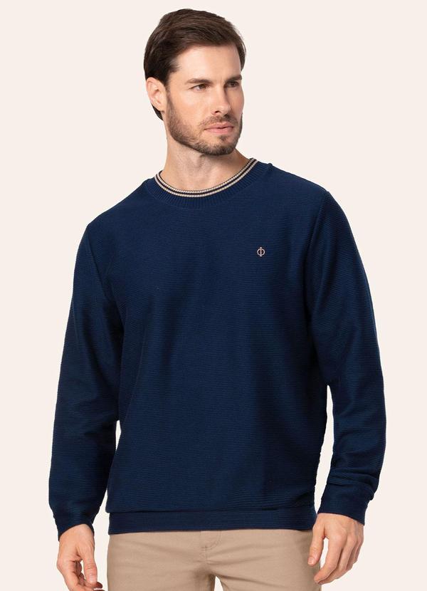 Blusão Masculino em Moletom Gorgurinho Azul