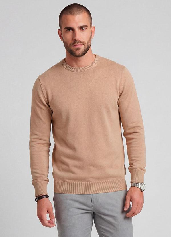 Suéter Masculino Tricot Marrom