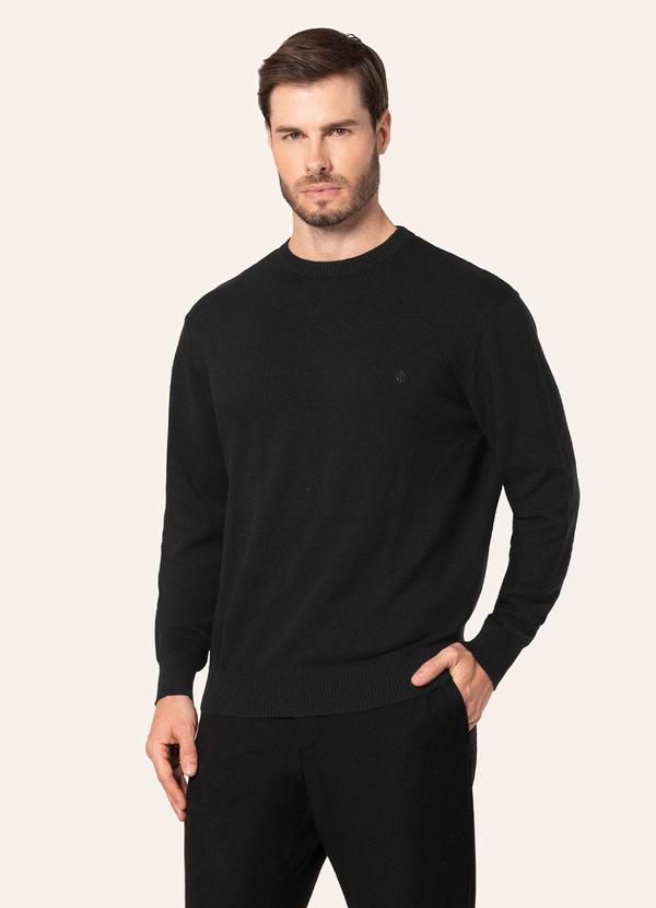 Suéter Masculino Tricot Preto