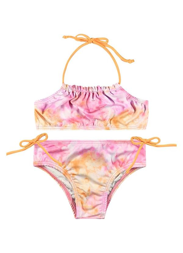 Biquíni para Menina com Fps +50 Laranja