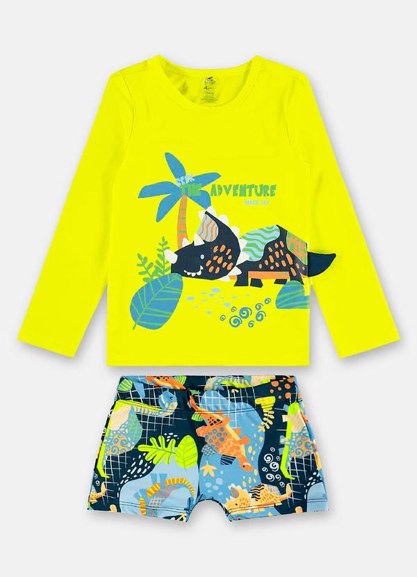 Conjunto de Praia Infantil Menino Amarelo
