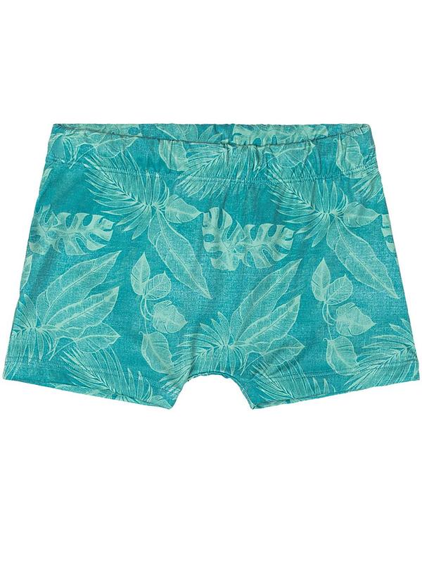 Sunga Boxer Infantil Estampada Verde