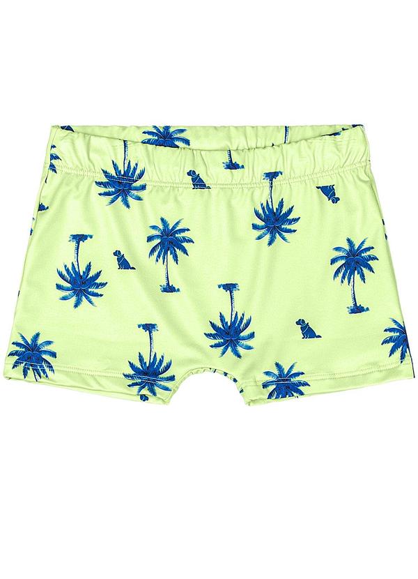 Sunga Boxer Infantil Estampada Quimby Verde
