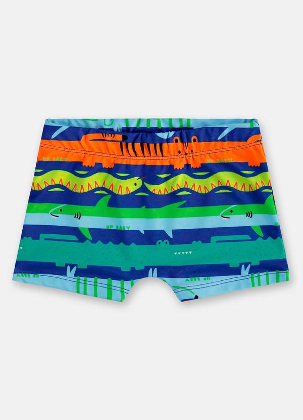 Sunga Boxer Infantil Fps+50 com Forro Up Baby Azul