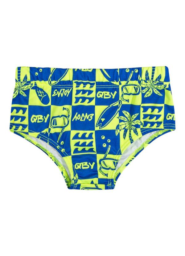 Vista 2 Sunga Infantil com Proteção Fps +50 Verde Quimby Quimby