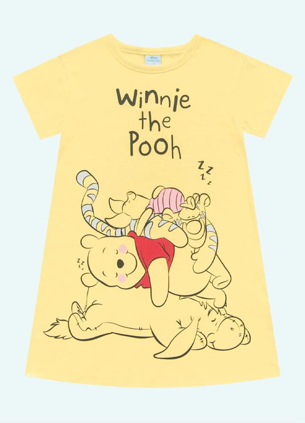 Vista 2 Camisola de Pijama Winnie The Pooh Amarelo Fakini Kids Fakini Kids