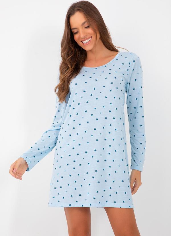 Camisola Estrela Azul em Poliviscose