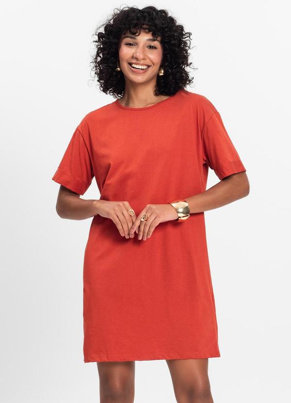 Vista 2 Camisola Feminina Lisa Laranja Select Select