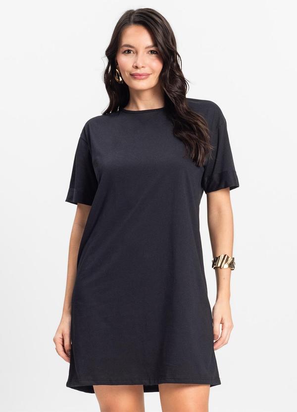 Vista 2 Camisola Feminina Lisa Preto Select Select