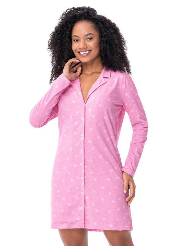 Camisola Feminina Manga Longa Americana Rosa