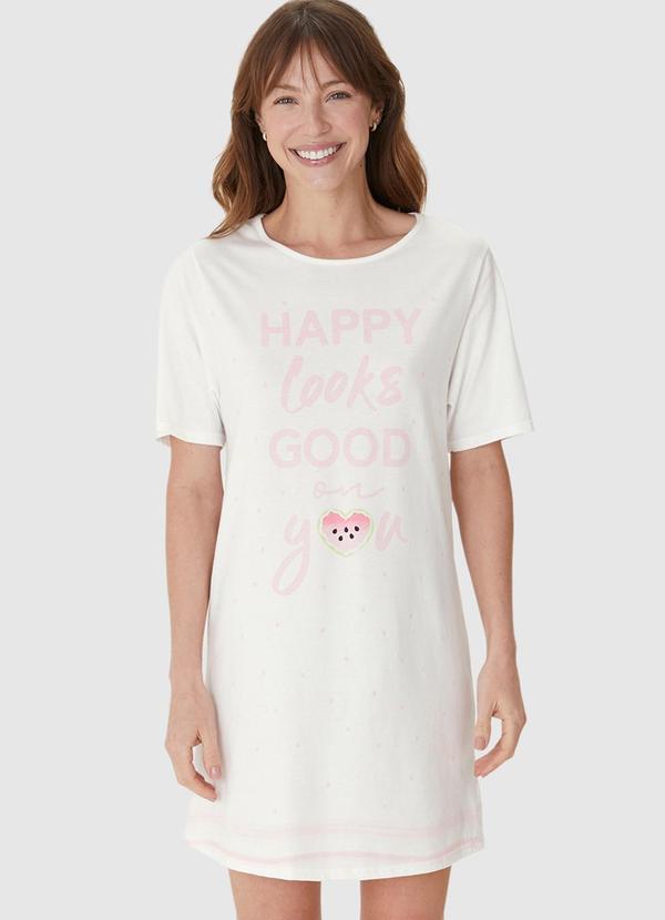 Camisola Happy Looks Good On You Off White