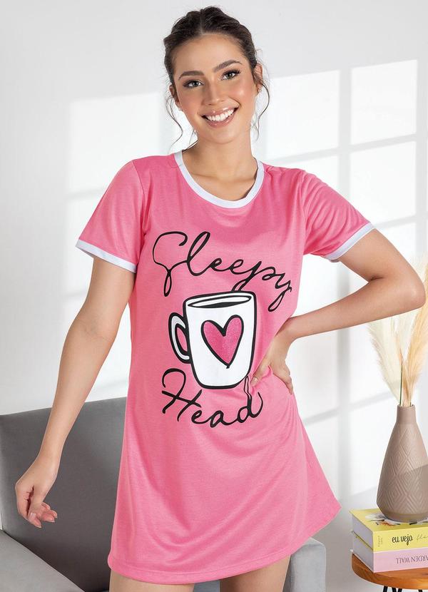 Vista 2 Camisola Love Coffee em Malha de Poliéster Luma Homewear Luma Homewear