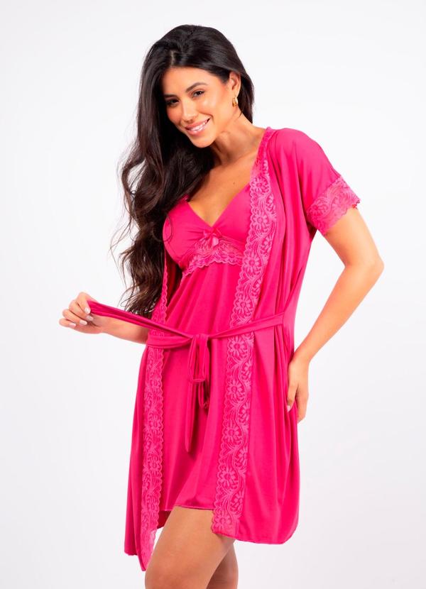 Camisola sem Bojo com Hobby Rosa