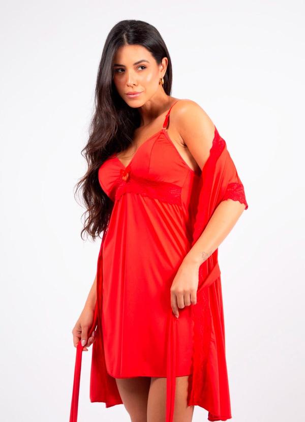 Camisola sem Bojo com Hobby Vermelho