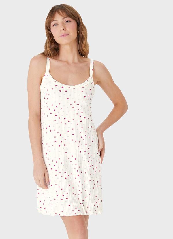 Camisola Slim Poá Canelada Off White