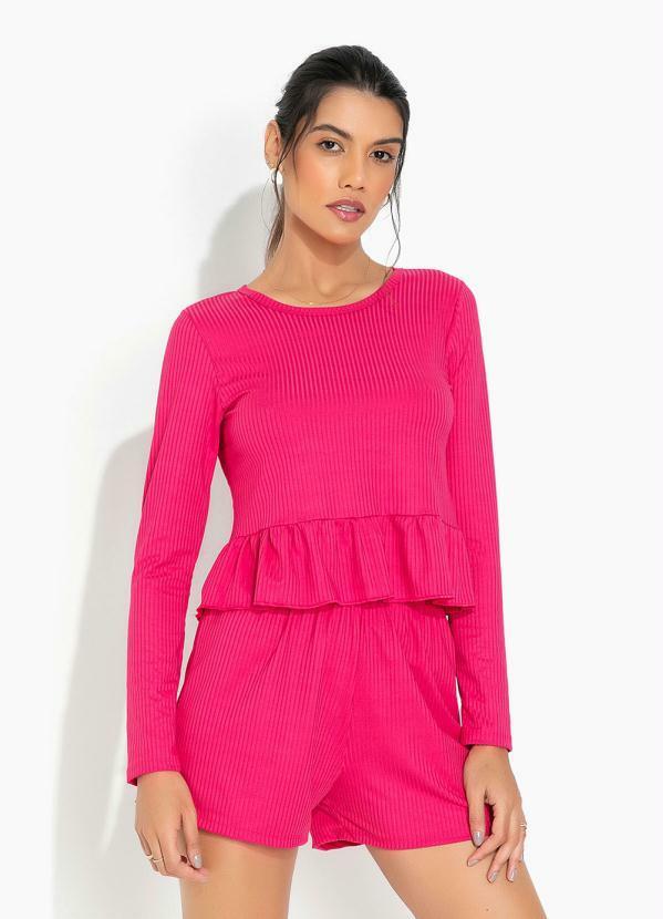 Pijama com Babado Pink