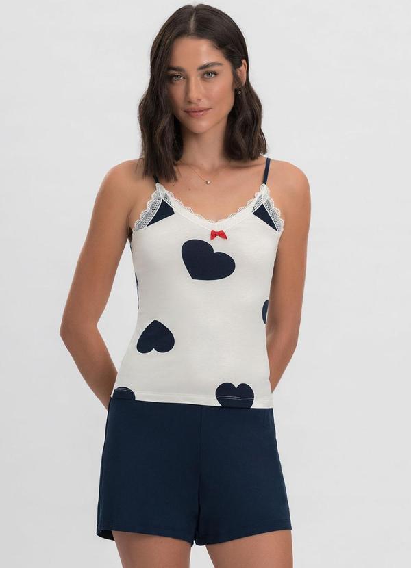 Pijama Curto Feminino Preto