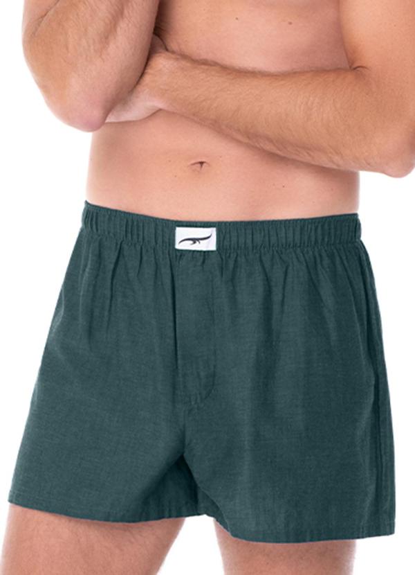 Cueca Samba Canção Liso em Algodão Verde