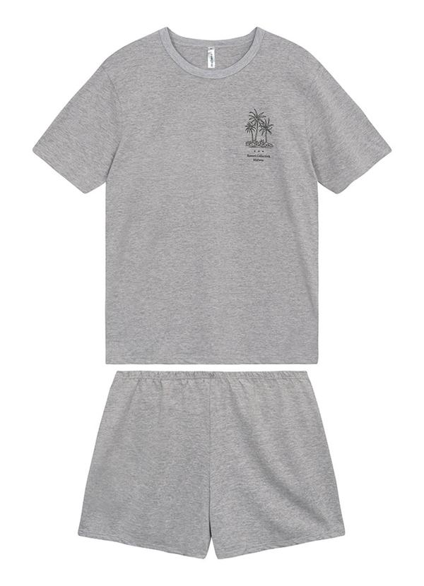 Pijama Curto Resort Collection Cinza