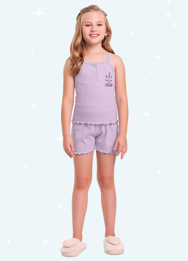 Cj.Pijama Regata/Short Roxo