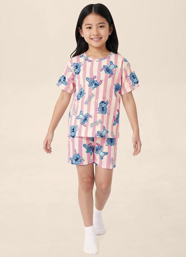 Pijama Box Stitch Disney® Rosa