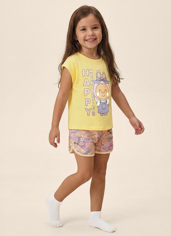 Pijama Happy Memories Amarelo Claro