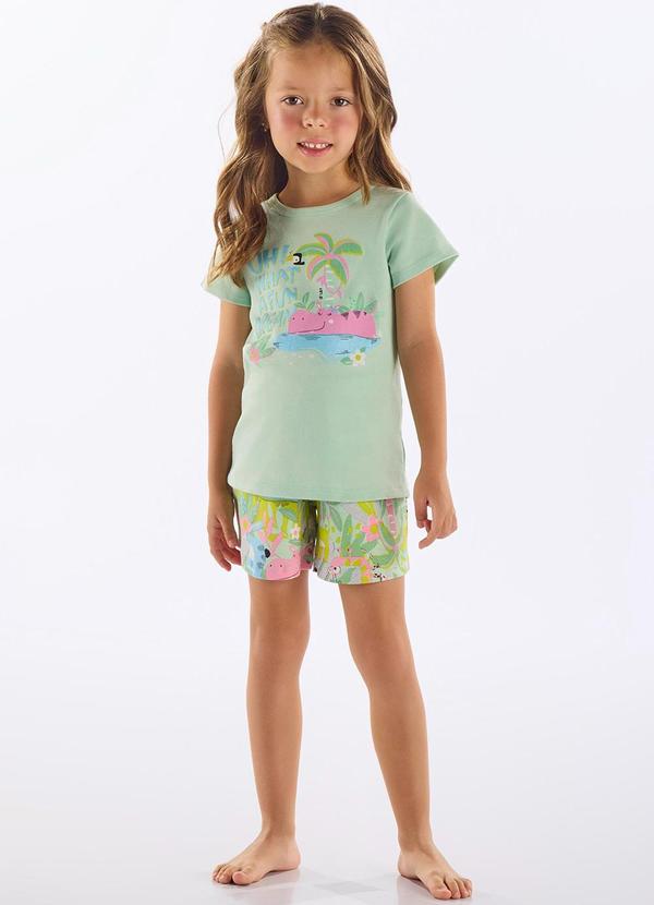 Pijama Infantil Finino Suedine Verde