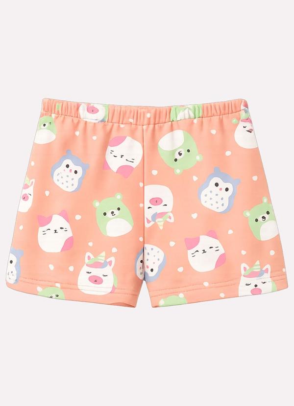 Pijama Infantil Menina Bichinhos Laranja