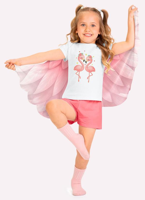 Pijama Infantil Menina com Capa Branco